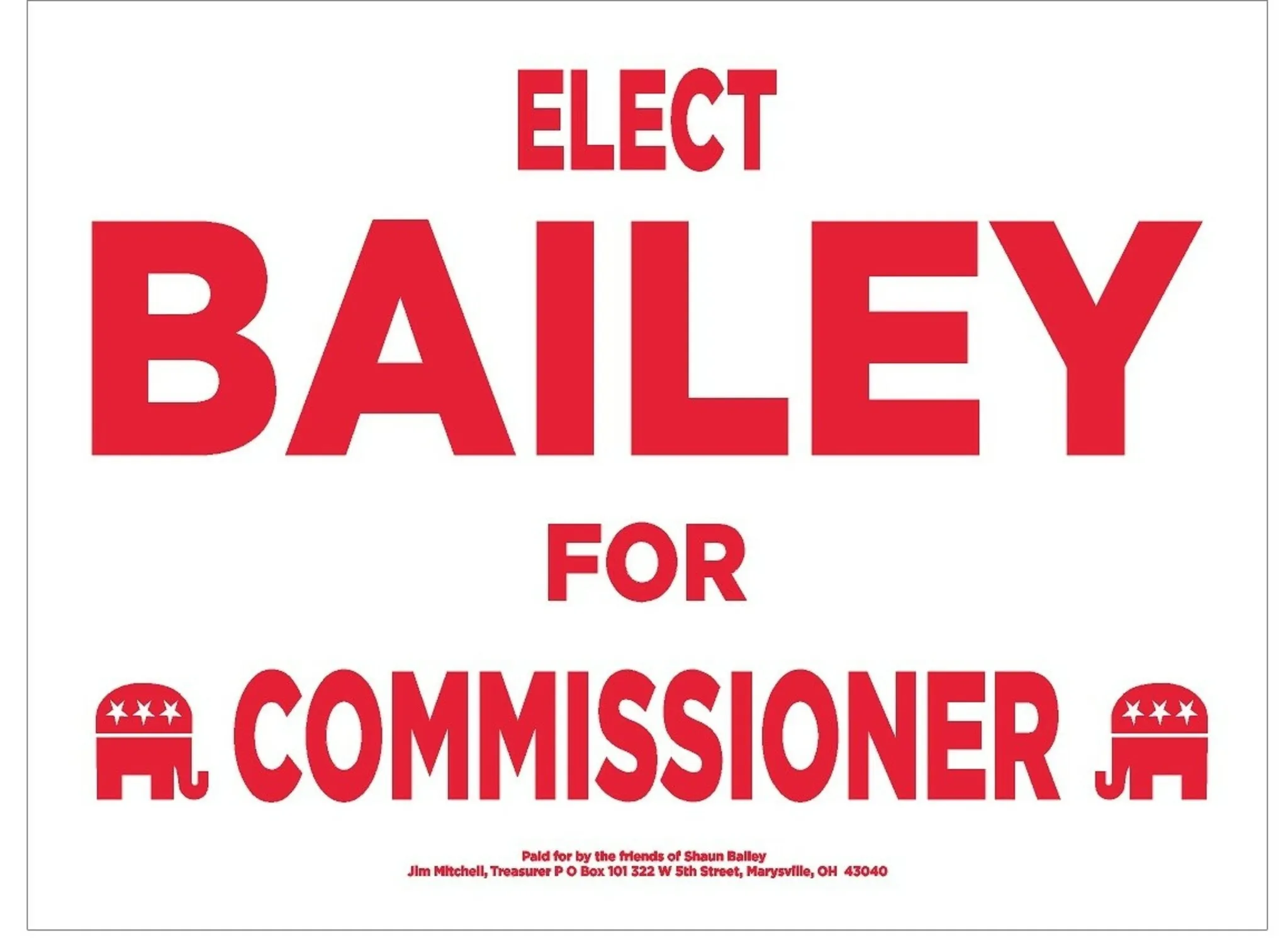 Yard signs ready for campaign distribution